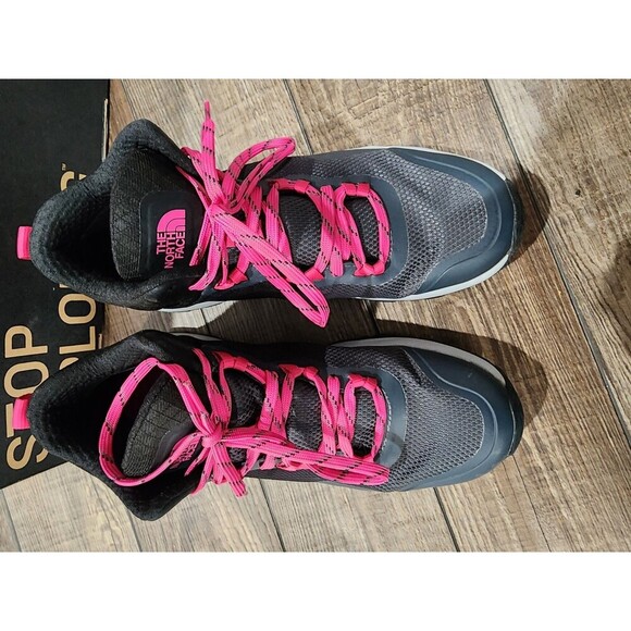 The North Face Activist Mid Futurelight Womens 9.5 Trail Hiking Boots Black Pink - Picture 8 of 9